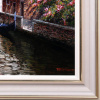 Bridge Over the Canal by Raffaele Fiore, original painting, detail