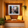 Bridge Over the Canal by Raffaele Fiore, original painting, in room