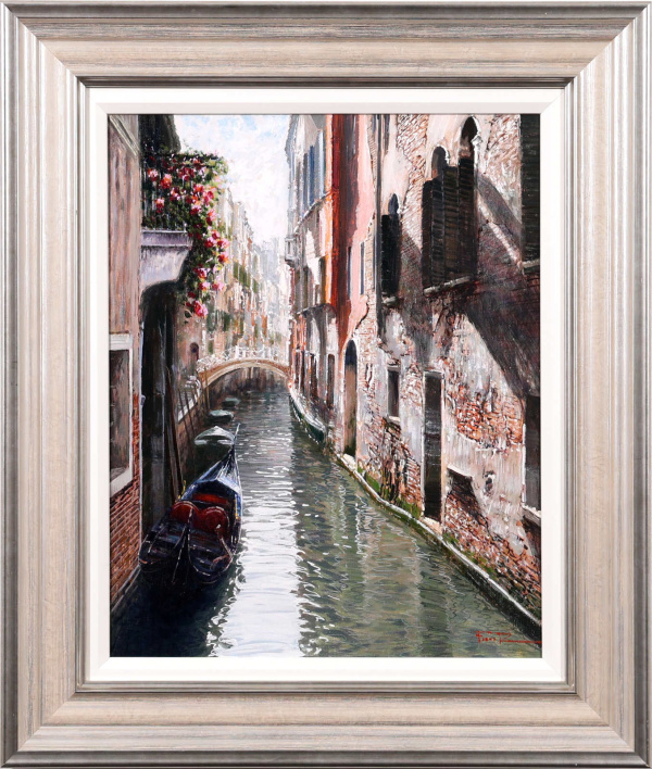 Quiet Venetian Corner by Raffaele Fiore, original painting