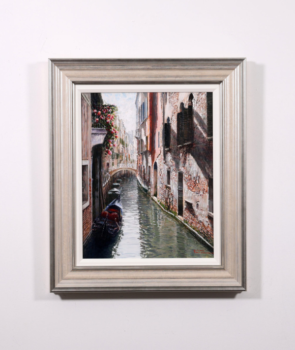 Quiet Venetian Corner by Raffaele Fiore, original painting