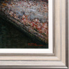 Winter in Venice by Raffaele Fiore, original painting, detail