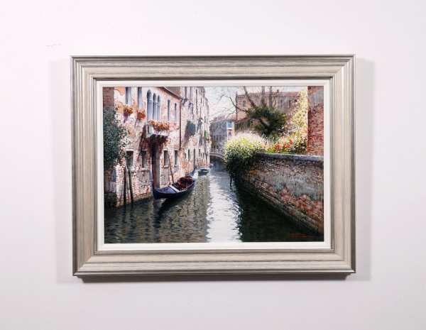 Winter in Venice by Raffaele Fiore, original painting