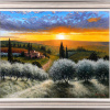 Tuscan Sunset Glow by Raffaele Fiore, original painting