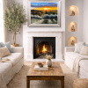 Tuscan Sunset Glow by Raffaele Fiore, original painting, in room