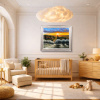 Tuscan Sunset Glow by Raffaele Fiore, original painting, in room