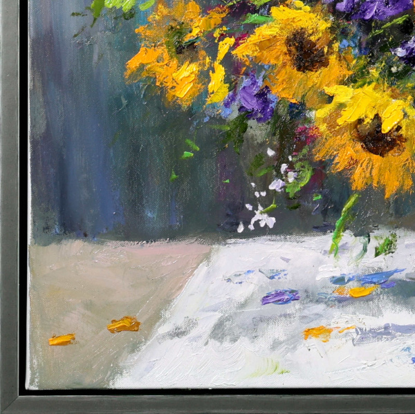 Summer Arrangement by Gerhard Nesvadba, original painting, detail