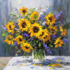 Summer Arrangement by Gerhard Nesvadba, original painting