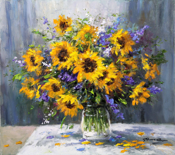 Summer Arrangement by Gerhard Nesvadba, original painting