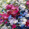 Radiant Petals by Gerhard Nesvadba, original painting, detail