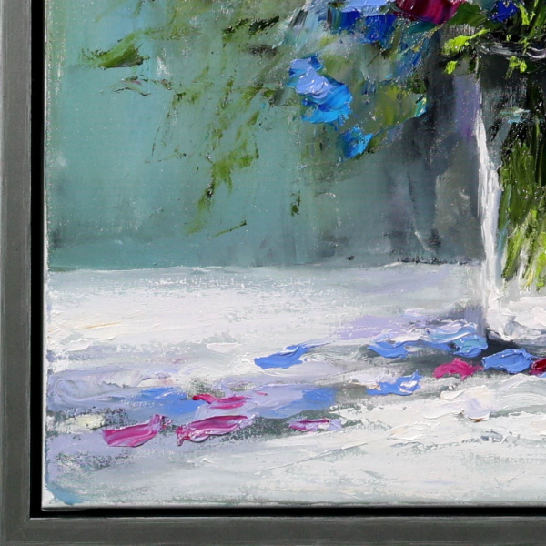 Radiant Petals by Gerhard Nesvadba, original painting, detail