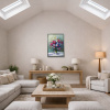 Radiant Petals by Gerhard Nesvadba, original painting, in room