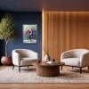 Radiant Petals by Gerhard Nesvadba, original painting, in room