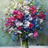 Radiant Petals by Gerhard Nesvadba, original painting