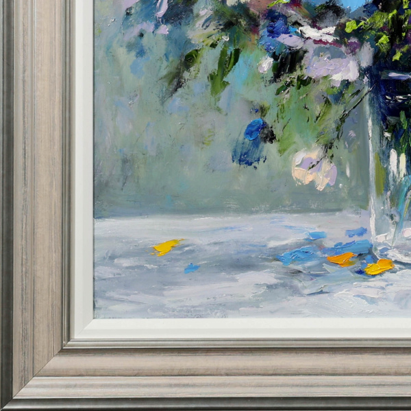 Floral Crescendo by Gerhard Nesvadba, original painting, detail