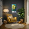 Contemporary Display by Gerhard Nesvadba, original painting, in room