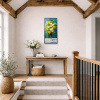 Contemporary Display by Gerhard Nesvadba, original painting, in room
