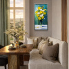 Contemporary Display by Gerhard Nesvadba, original painting, in room