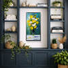 Contemporary Display by Gerhard Nesvadba, original painting, in room