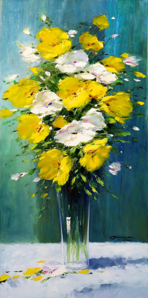 Contemporary Display by Gerhard Nesvadba, original painting