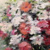 Blush & Bloom by Gerhard Nesvadba, original painting, detail