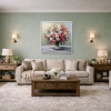 Blush & Bloom by Gerhard Nesvadba, original painting, in room
