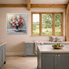Blush & Bloom by Gerhard Nesvadba, original painting, in room