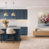 Blush & Bloom by Gerhard Nesvadba, original painting, in room