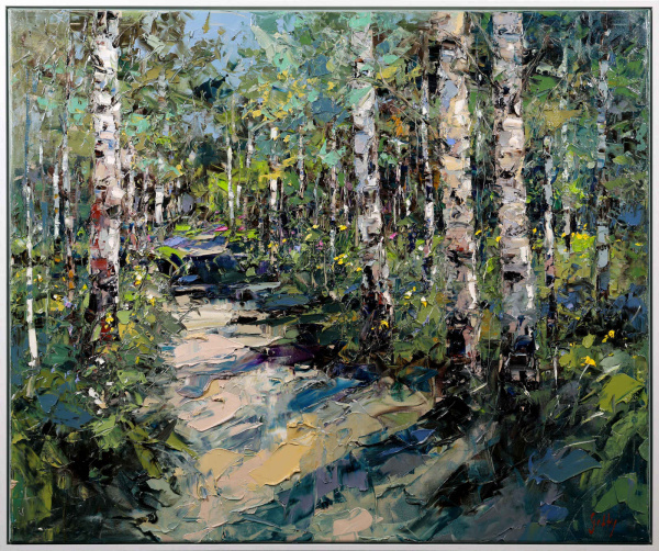 Woodland Radiance by Frank Getty, original painting