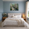 Woodland Radiance by Frank Getty, original painting, in room