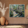 Woodland Radiance by Frank Getty, original painting, in room