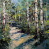 Woodland Radiance by Frank Getty, original painting