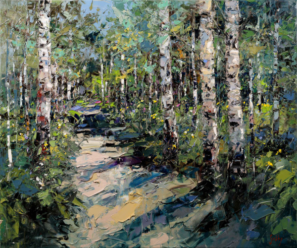 Woodland Radiance by Frank Getty, original painting