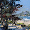 Ocean Breeze by Frank Getty, original painting, detail