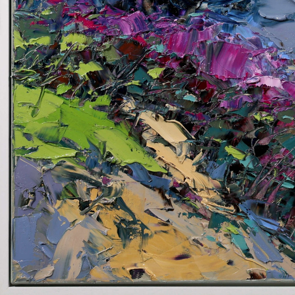 Ocean Breeze by Frank Getty, original painting, detail
