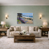 Ocean Breeze by Frank Getty, original painting, in room
