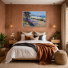 Ocean Breeze by Frank Getty, original painting, in room