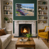 Ocean Breeze by Frank Getty, original painting, in room