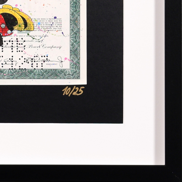 Mickey and Minnie Mouse by Di Stefano, limited edition print, detail