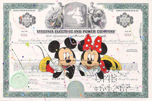 Mickey and Minnie Mouse by Di Stefano, limited edition print