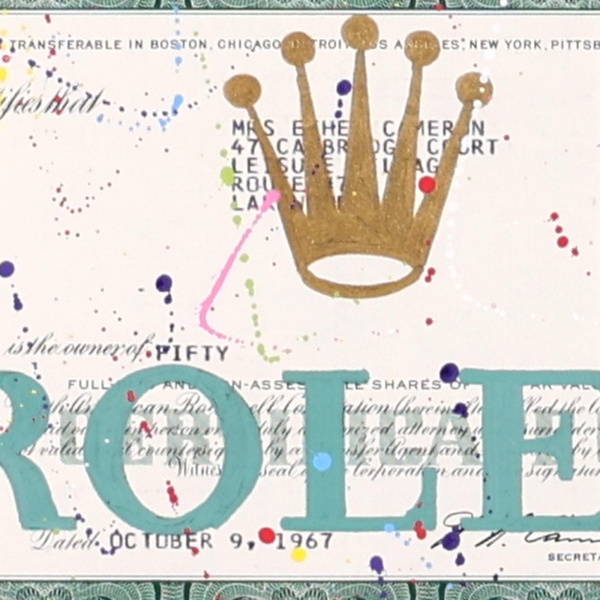 Rolex Crown by Di Stefano, limited edition print, detail