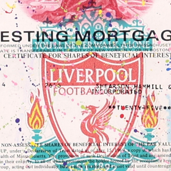 Liverpool FC by Di Stefano, limited edition print, detail
