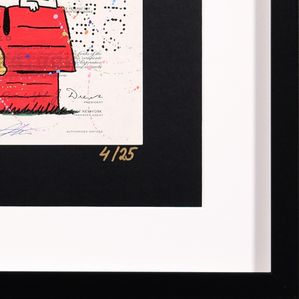 Snoopy and Charlie Brown by Di Stefano, limited edition print, detail