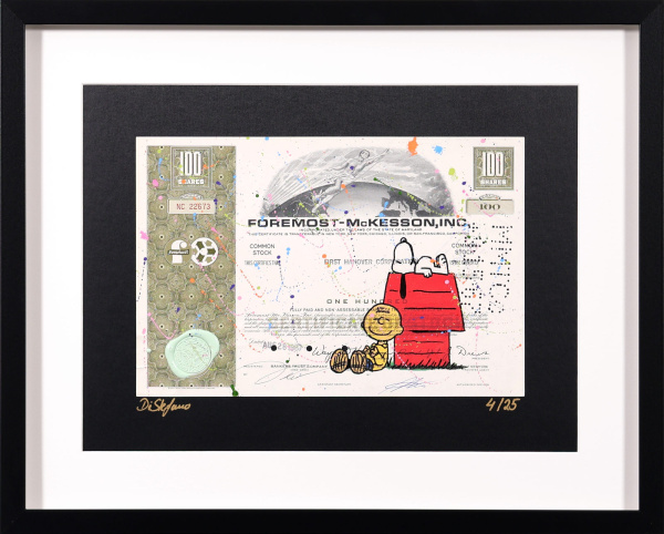 Snoopy and Charlie Brown by Di Stefano, limited edition print