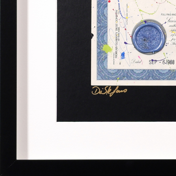 Snoopy and Woodstock With Hearts by Di Stefano, limited edition print, detail