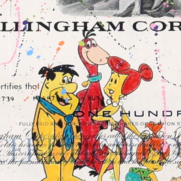 The Flintstones by Di Stefano, limited edition print, detail