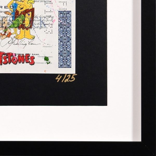 The Flintstones by Di Stefano, limited edition print, detail
