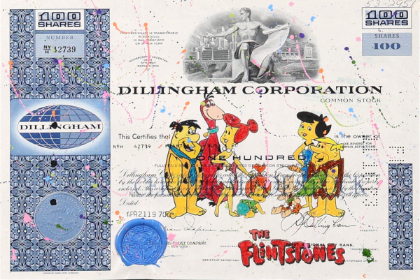 The Flintstones by Di Stefano, limited edition print