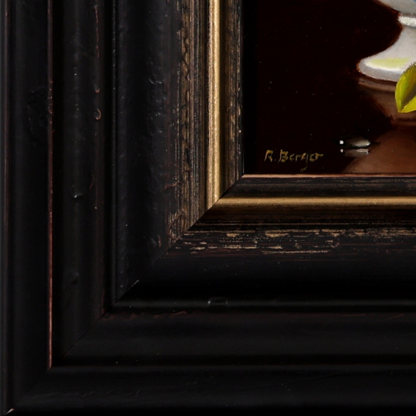 Clementines In Bowl by Ronald Berger, original painting, detail