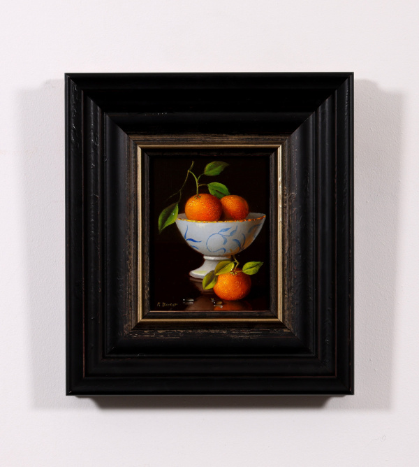 Clementines In Bowl by Ronald Berger, original painting
