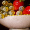 Strawberries & Grapes by Ronald Berger, original painting, detail